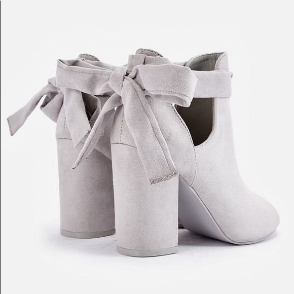 Bowa Tie Back Open Toe Bootie - Picture 2 of 7